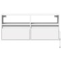 Wall-mounted TV stand with LED lights white 100x31x45 cm by , TV Furniture - Ref: Foro24-852334, Price: 83,78 €, Discount: %