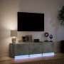 Mueble de TV LED madera ingeniería gris hormigón 140x34x40 cm de , Muebles TV - Ref: Foro24-852246, Precio: 97,28 €, Descuent...