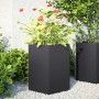 Black steel hexagonal planter 46x40x45 cm by , Pots and planters - Ref: Foro24-851108, Price: 53,60 €, Discount: %