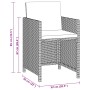 Garden dining set 3 pieces and gray synthetic rattan cushions by , Garden sets - Ref: Foro24-3095490, Price: 277,99 €, Discou...