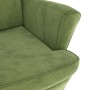 Light green velvet wingback chair and footstool by , Armchairs - Ref: Foro24-3115934, Price: 275,32 €, Discount: %