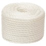 White 10 mm 50 m polypropylene work rope by , Ropes and metal cords - Ref: Foro24-153051, Price: 22,17 €, Discount: %