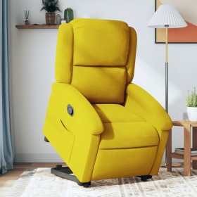 Yellow velvet reclining and lift chair by , Armchairs - Ref: Foro24-3204307, Price: 266,71 €, Discount: %