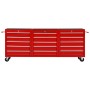 Tool cart with 15 red steel drawers. by vidaXL, Tool cabinets - Ref: Foro24-3056737, Price: 702,49 €, Discount: %