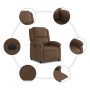 Electric brown fabric recliner by , Armchairs - Ref: Foro24-3204144, Price: 248,44 €, Discount: %