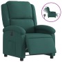 Sillón reclinable eléctrico tela verde oscuro de , Sillones - Ref: Foro24-3204146, Precio: 248,44 €, Descuento: %