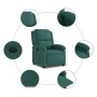 Dark green electric reclining armchair by , Armchairs - Ref: Foro24-3204146, Price: 249,25 €, Discount: %