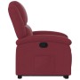 Sillón reclinable elevable tela rojo tinto de , Sillones - Ref: Foro24-3204167, Precio: 268,87 €, Descuento: %