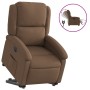 Electric reclining and lift fabric armchair in brown. by , Armchairs - Ref: Foro24-3204192, Price: 308,30 €, Discount: %