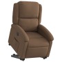 Sillón eléctrico reclinable elevable de tela marrón de , Sillones - Ref: Foro24-3204192, Precio: 308,50 €, Descuento: %