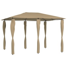 Cenador con cubiertas de postes taupé 3x4x2,6 m 160 g/m² de vidaXL, Carpas y cenadores - Ref: Foro24-313612, Precio: 181,99 €...