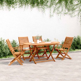 Folding garden chairs 4 pcs acacia wood 57x66x95 cm by , Garden chairs - Ref: Foro24-3214474, Price: 262,99 €, Discount: %