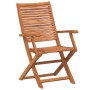 Folding garden chairs 4 pcs acacia wood 57x66x95 cm by , Garden chairs - Ref: Foro24-3214474, Price: 261,40 €, Discount: %