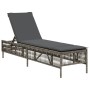 Sun loungers with cushions 2 units synthetic gray rattan by , Loungers - Ref: Foro24-3261598, Price: 273,71 €, Discount: %