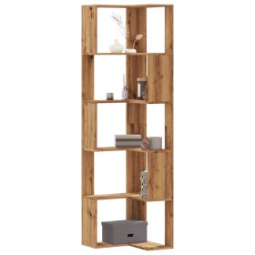 Corner shelf 5 levels oak wood artisan 50x50x179 cm by , Bookcases and shelves - Ref: Foro24-852590, Price: 76,99 €, Discount: %