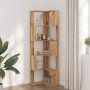 Corner shelf 5 levels oak wood artisan 50x50x179 cm by , Bookcases and shelves - Ref: Foro24-852590, Price: 91,11 €, Discount: %