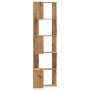 Corner shelf 5 levels oak wood artisan 50x50x179 cm by , Bookcases and shelves - Ref: Foro24-852590, Price: 91,11 €, Discount: %