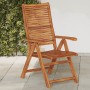 Folding reclining garden chairs, set of 2, made of solid acacia wood. by , Garden chairs - Ref: Foro24-367699, Price: 145,79 ...