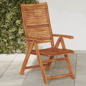 Sillas jardín plegables reclinables 2 uds madera maciza acacia de , Sillas de jardín - Ref: Foro24-367699, Precio: 144,99 €, ...