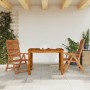 Folding reclining garden chairs, set of 2, made of solid acacia wood. by , Garden chairs - Ref: Foro24-367699, Price: 145,79 ...