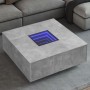 Mesa de centro con Infinity LED gris hormigón 100x100x40 cm de , Mesas de centro - Ref: Foro24-3284045, Precio: 208,27 €, Des...