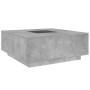 Coffee table with Infinity LED concrete gray 100x100x40 cm by , Coffee table - Ref: Foro24-3284045, Price: 208,27 €, Discount: %