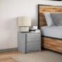 Bedside table with LED lights in gray Sonoma engineered wood by , Nightstands - Ref: Foro24-852057, Price: 57,00 €, Discount: %