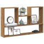 Engineered oak wood artisan wall shelf 99x15x60cm by , Shelves and shelves - Ref: Foro24-853244, Price: 43,87 €, Discount: %