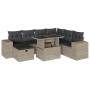 Set de sofás de jardín 8 pzas y cojines ratán sintético gris de , Conjuntos de jardín - Ref: Foro24-3275322, Precio: 632,95 €...