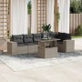 Gartensofa-Set, 7-teilig, mit Polstern, aus hellem grauem PE-Rattan. von , Gartensets - Ref: Foro24-3269182, Preis: 576,15 €,...