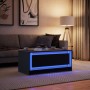 Black engineered wood coffee table with LED lights by , Coffee table - Ref: Foro24-851985, Price: 105,50 €, Discount: %