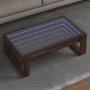 Coffee table with Infinity LED brown oak 90x53x30 cm by , Coffee table - Ref: Foro24-847643, Price: 115,88 €, Discount: %