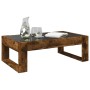 Coffee table with Infinity LED smoked oak 90x53x30 cm by , Coffee table - Ref: Foro24-847641, Price: 112,99 €, Discount: %