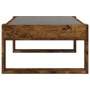 Coffee table with Infinity LED smoked oak 90x53x30 cm by , Coffee table - Ref: Foro24-847641, Price: 112,99 €, Discount: %