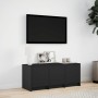 TV stand with LED made of black engineered wood 97x34x40 cm by , TV Furniture - Ref: Foro24-852237, Price: 87,19 €, Discount: %