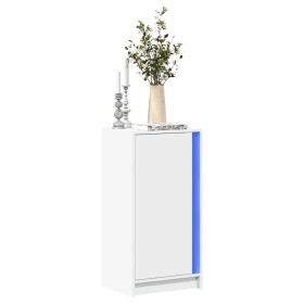 Sideboard with white engineered wood LED lights 42.5x34x85 cm by , Sideboards - Ref: Foro24-852138, Price: 66,99 €, Discount: %