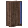 Aparador con LED madera ingeniería marrón roble 42,5x34x85 cm de , Aparadores - Ref: Foro24-852144, Precio: 66,32 €, Descuent...