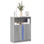 Sideboard with LED lights in Sonoma grey engineered wood 77x34x100 cm by , Sideboards - Ref: Foro24-852150, Price: 95,34 €, D...