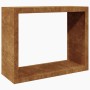 Rusty steel firewood rack 100x40x80 cm by , Firewood bags and holders - Ref: Foro24-850981, Price: 120,14 €, Discount: %