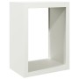 Leñero de acero blanco 60x40x80 cm de , Bolsas y soportes de leña - Ref: Foro24-850997, Precio: 99,04 €, Descuento: %