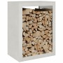 Stainless steel firewood rack 60x40x80 cm by , Firewood bags and holders - Ref: Foro24-851000, Price: 144,52 €, Discount: %