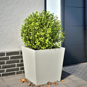 White steel planter 50x50x50 cm by , Pots and planters - Ref: Foro24-851068, Price: 63,59 €, Discount: %