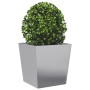 2 galvanized steel planters 50x50x50 cm by , Pots and planters - Ref: Foro24-851077, Price: 95,92 €, Discount: %