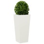 Jardinera acero blanca 35x35x75 cm de , Maceteros y jardineras - Ref: Foro24-851082, Precio: 64,99 €, Descuento: %