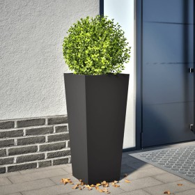 Black steel planter 35x35x75 cm by , Pots and planters - Ref: Foro24-851080, Price: 61,78 €, Discount: %