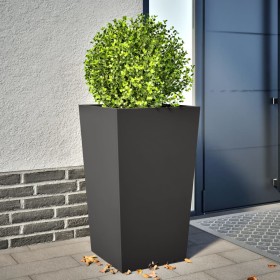 Black steel planter 45x45x75 cm by , Pots and planters - Ref: Foro24-851094, Price: 72,35 €, Discount: %