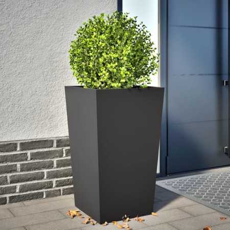 Black steel planter 45x45x75 cm by , Pots and planters - Ref: Foro24-851094, Price: 87,13 €, Discount: %