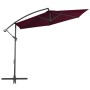 Cantilever parasol with burgundy red aluminum pole 300 cm by vidaXL, Umbrellas - Ref: Foro24-313754, Price: 97,42 €, Discount: %