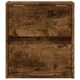 Wall-mounted bedside table with LED lights in smoked oak. by , Nightstands - Ref: Foro24-3307969, Price: 58,99 €, Discount: %