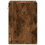 Wall-mounted bedside table with LED lights in smoked oak. by , Nightstands - Ref: Foro24-3307969, Price: 58,99 €, Discount: %